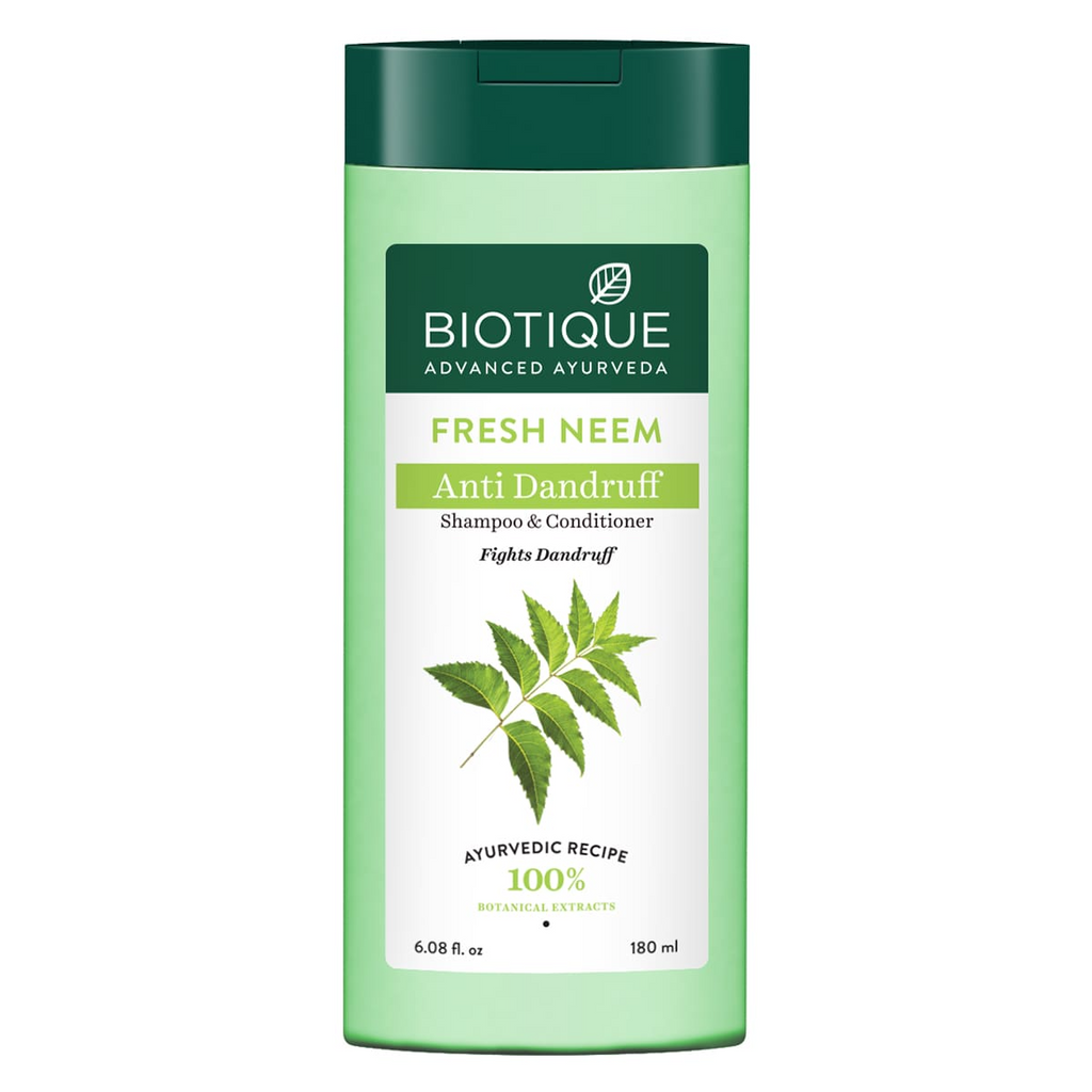 Biotique Bio/Fresh Neem Anti Dandruff Shampoo & Conditioner | Grocsy