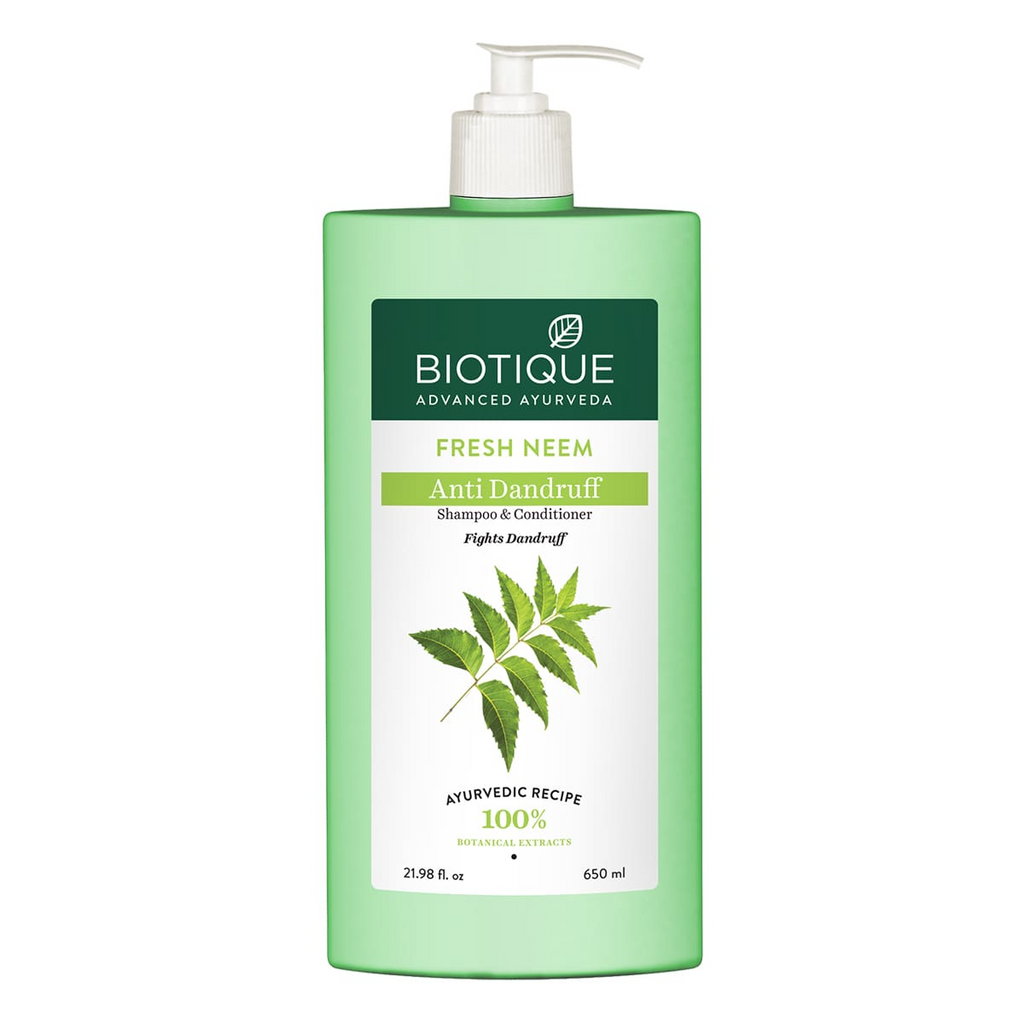 Biotique Bio/Fresh Neem Anti Dandruff Shampoo & Conditioner | Grocsy