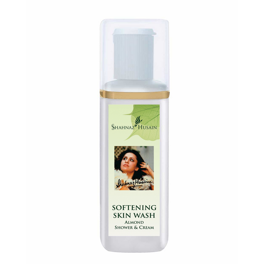 Shahnaz Husain Softening Skin Wash – Almond Shower & Cream | Grocsy