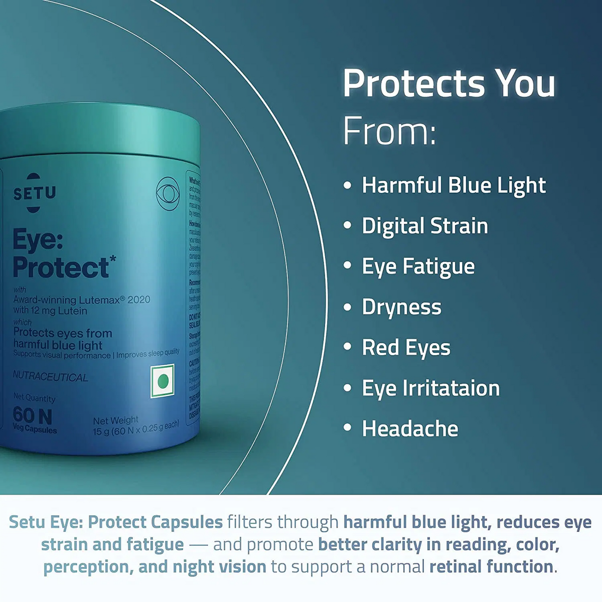 Setu Lutein & Zeaxanthin Tablets | Grocsy