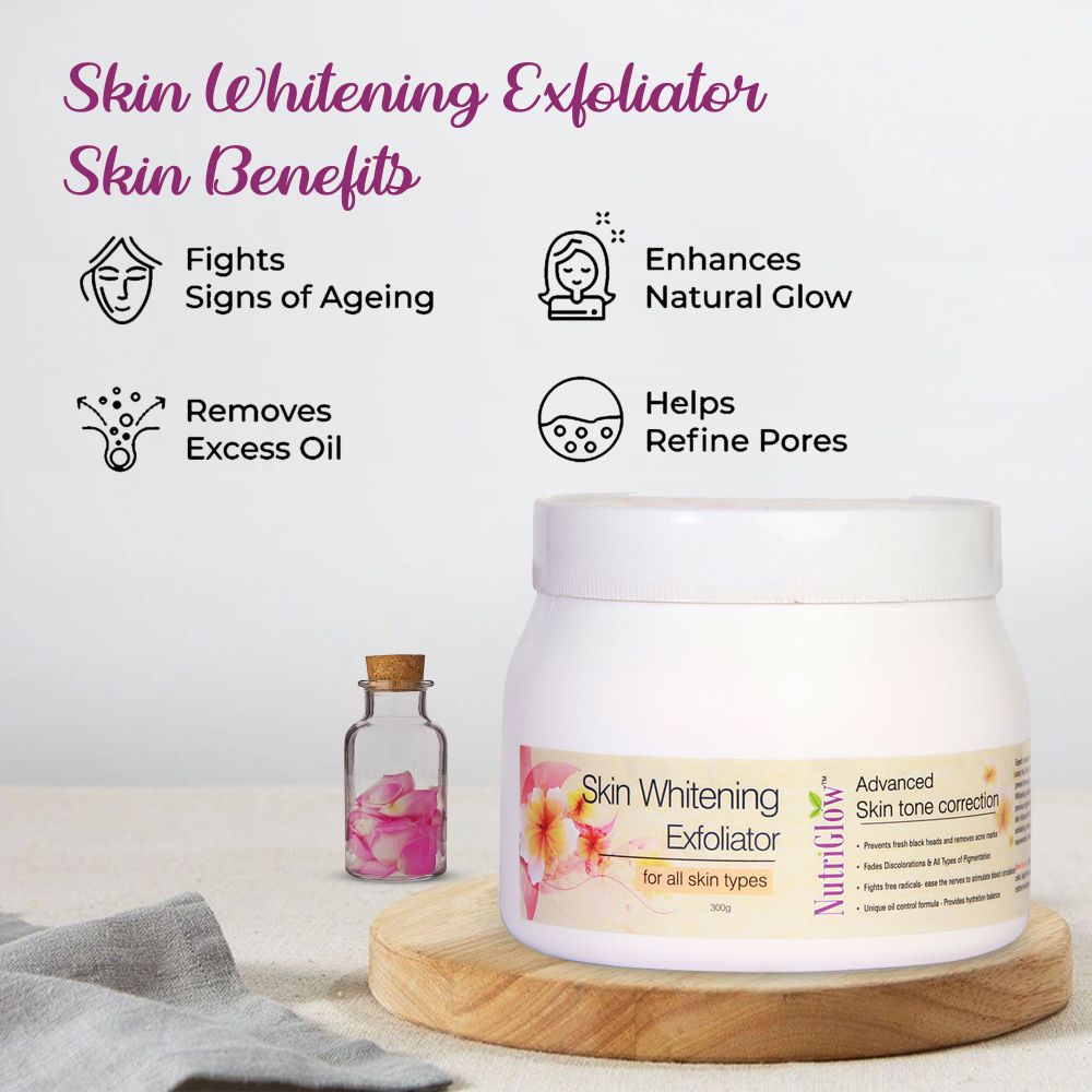 NutriGlow Skin Whitening Facial Exfoliator | Grocsy