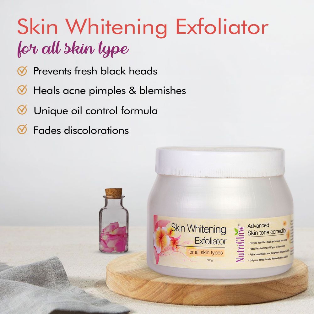 NutriGlow Skin Whitening Facial Exfoliator | Grocsy