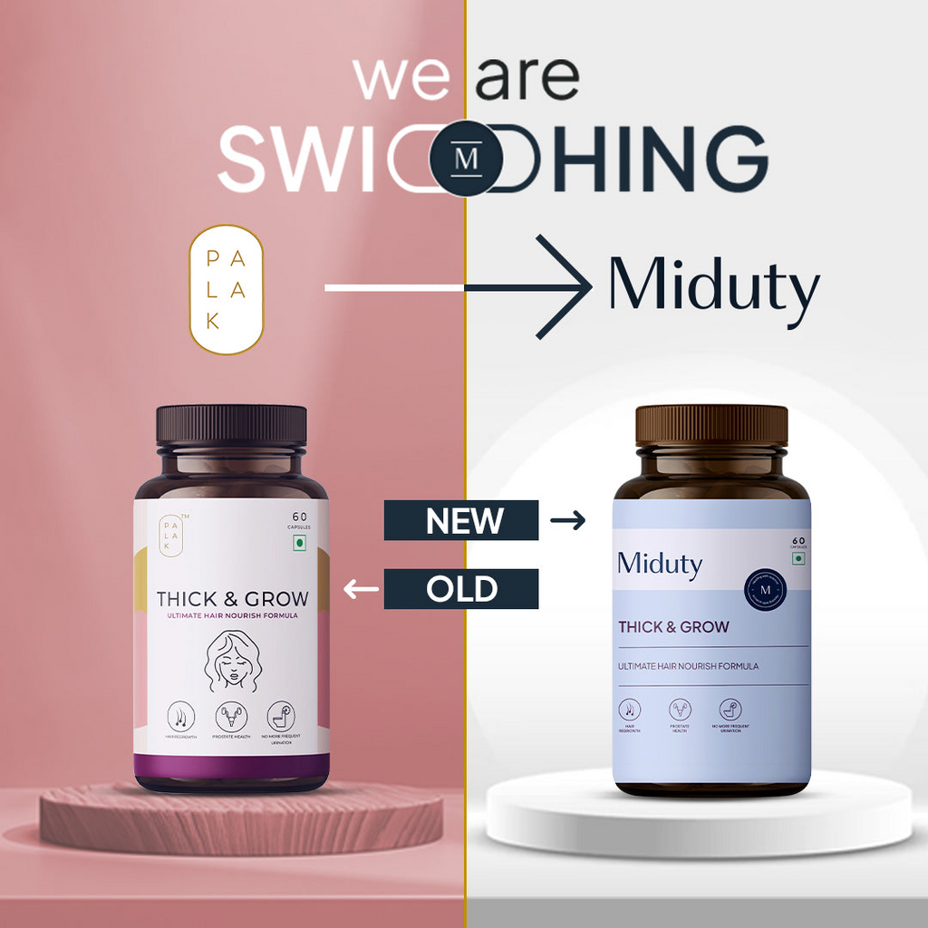 Miduty by Palak Notes Thick & Grow Capsules | Grocsy