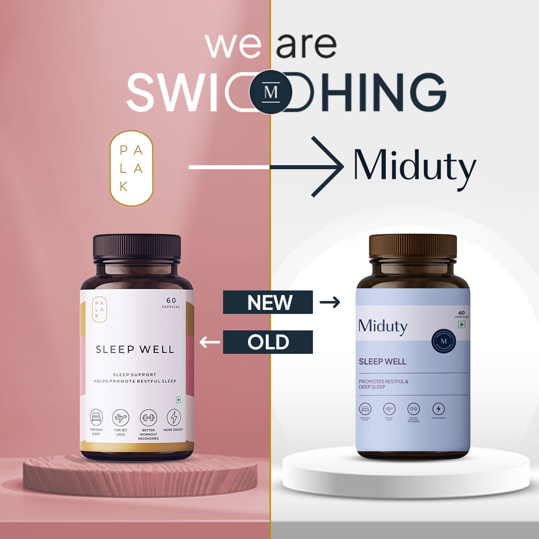 Miduty by Palak Notes Sleep Well Capsules | Grocsy