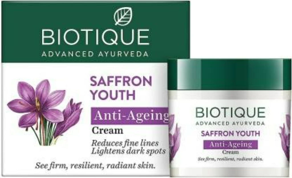 Biotique Saffron Youth Anti-Ageing Cream | Grocsy
