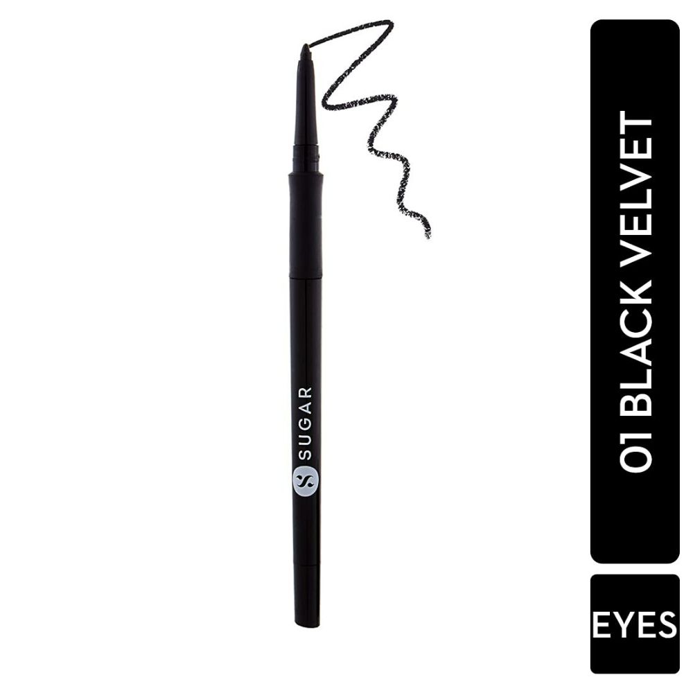 Sugar Twist And Shout Fadeproof Kajal - Black Velvet (Black) | Grocsy