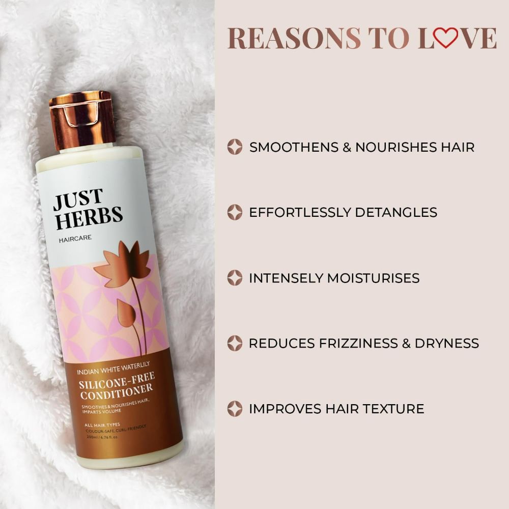 Just Herbs Kumuda Indian White Waterlily Hair Conditioner | Grocsy