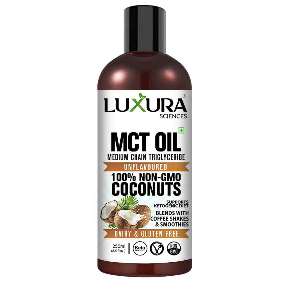 Luxura Sciences MCT Oil Organic for Weight and Energy Management | Grocsy