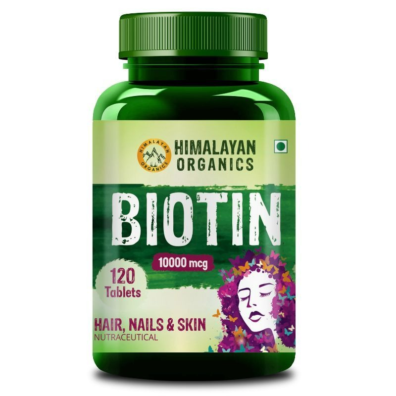 Himalayan Organics Plant Based Biotin 10000mcg Capsules | Grocsy