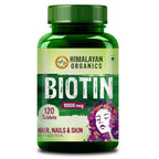 Himalayan Organics Plant Based Biotin 10000mcg Capsules | Grocsy
