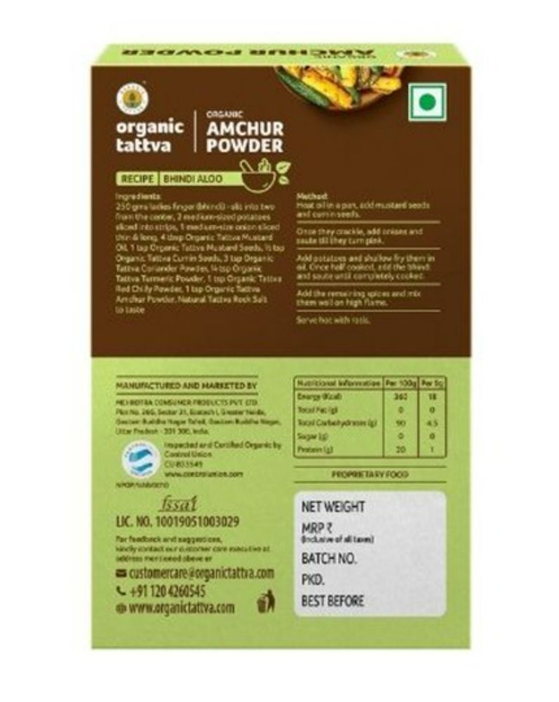 Organic Tattva Amchur (Dry Mango) Powder | Grocsy