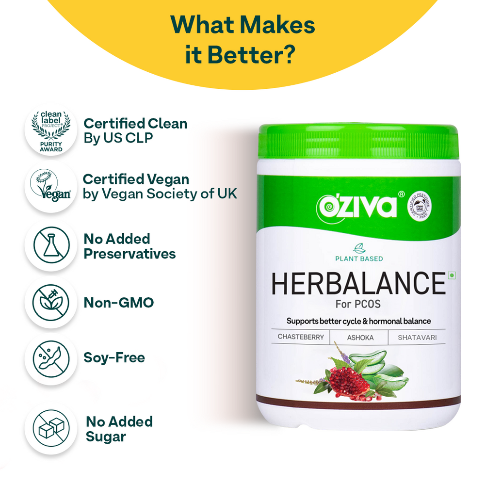 OZiva Plant Based Herbalance For Pcos | Grocsy