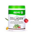OZiva Vegan Collagen Builder with Biotin & Vitamin C For Brighter & Youthful Skin | Collagen Supplement For Women & Men | Plant Based Collagen Powder | Grocsy