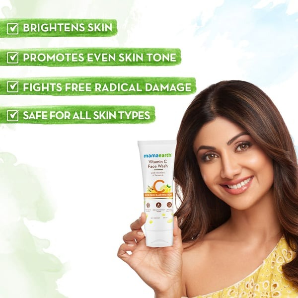 Mamaearth Vitamin C Face Wash For Skin Illumination | Grocsy