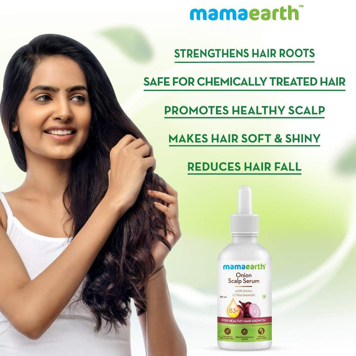 Mamaearth Onion Scalp Serum For Healthy Hair Growth | Grocsy