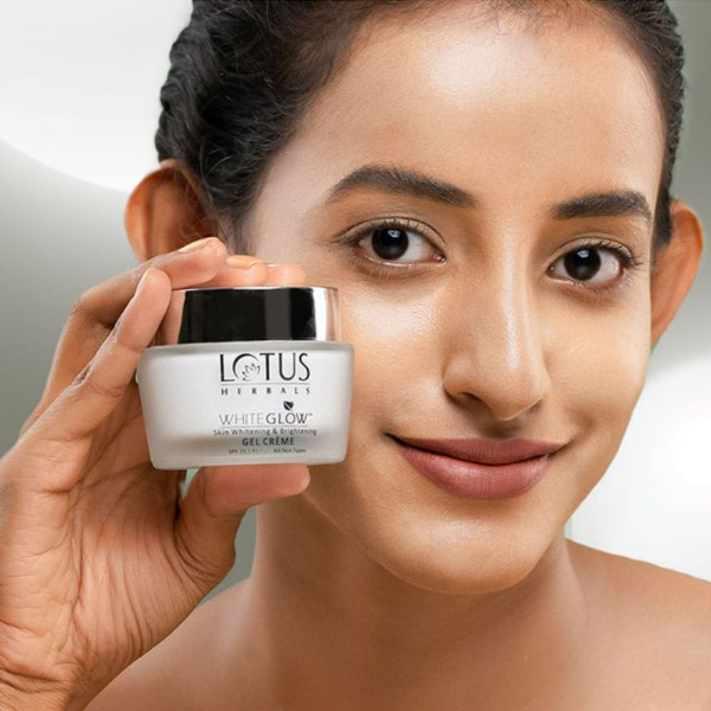 Lotus Herbals Whiteglow Skin Whitening And Brightening Gel Cream (SPF-25) | Grocsy