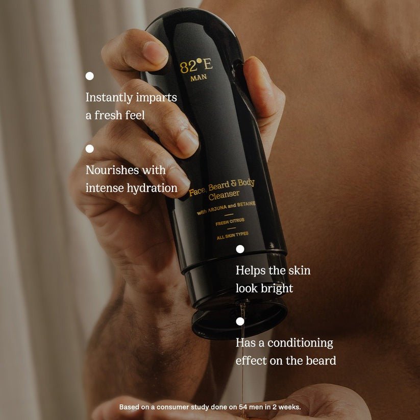 82°E By Deepika Padukone Face, Beard and Body Cleanser - Fresh Citrus | Grocsy