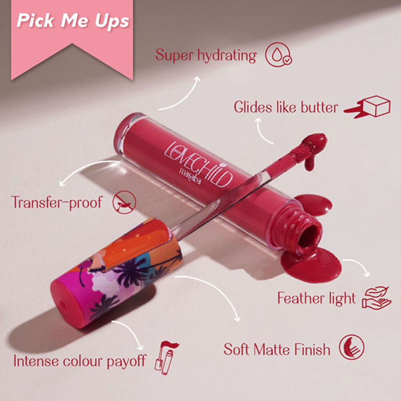 LoveChild By Masaba Gupta Mamma Mia Lush-Matte Lip Creme - Kapi Martini | Grocsy