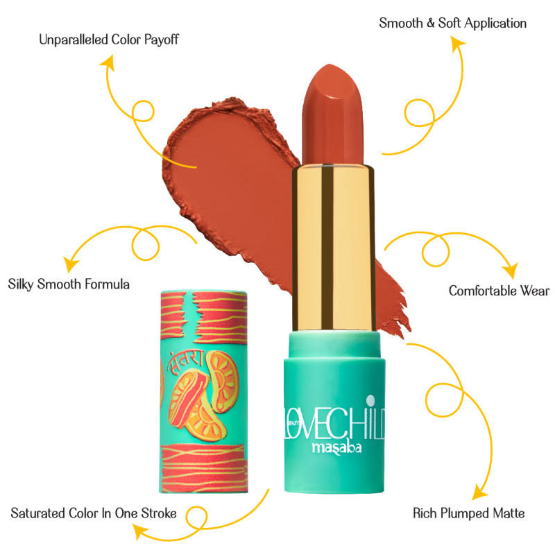 LoveChild By Masaba Gupta Luxe Matte Lipstick - 09 Sour-Casm | Grocsy