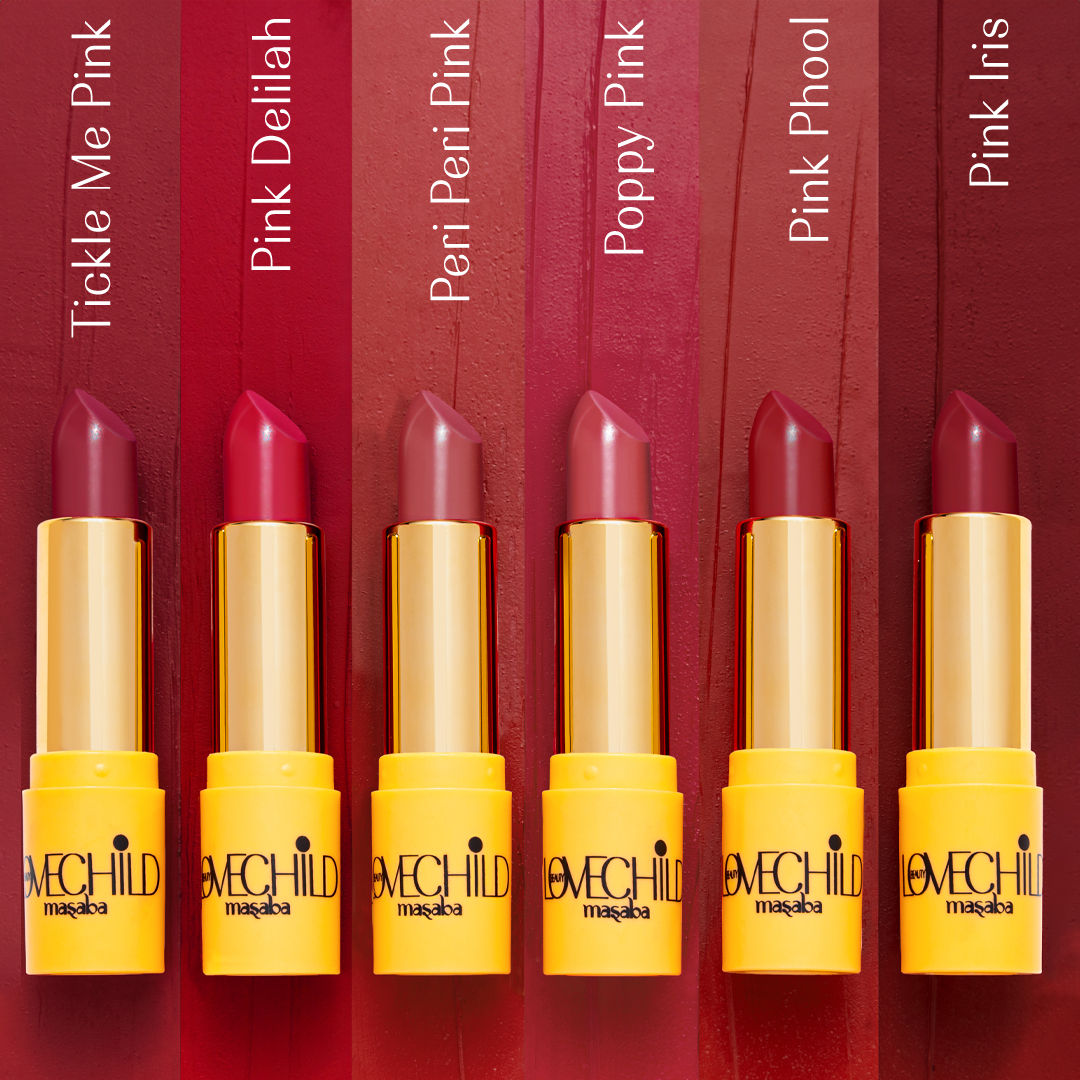 LoveChild By Masaba Gupta Rani Core Luxe Matte Lipstick - Poppy Pink | Grocsy