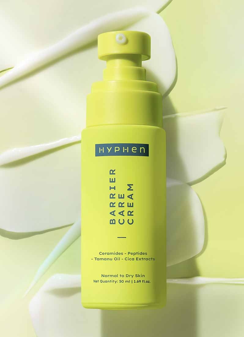 Hyphen By Kriti Sanon Barrier Care Cream For Dry Skin With Ceramide, Tamanu Oil, CICA Extracts, Instant Skin Hydration | Grocsy