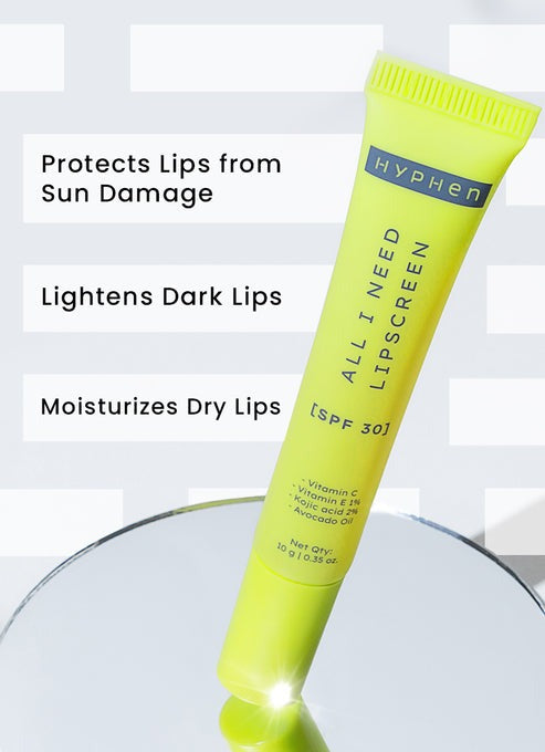 Hyphen By Kriti Sanon All I Need Lipscreen SPF 30, Hydrating & Moisturizing Lip Balm for Men & Women | Grocsy