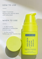 Hyphen By Kriti Sanon Golden Hour Glow Serum With Niacinamide, Alpha Arbutin, Hyaluronic Acid & Kakadu Plum, For Men & Women | Grocsy