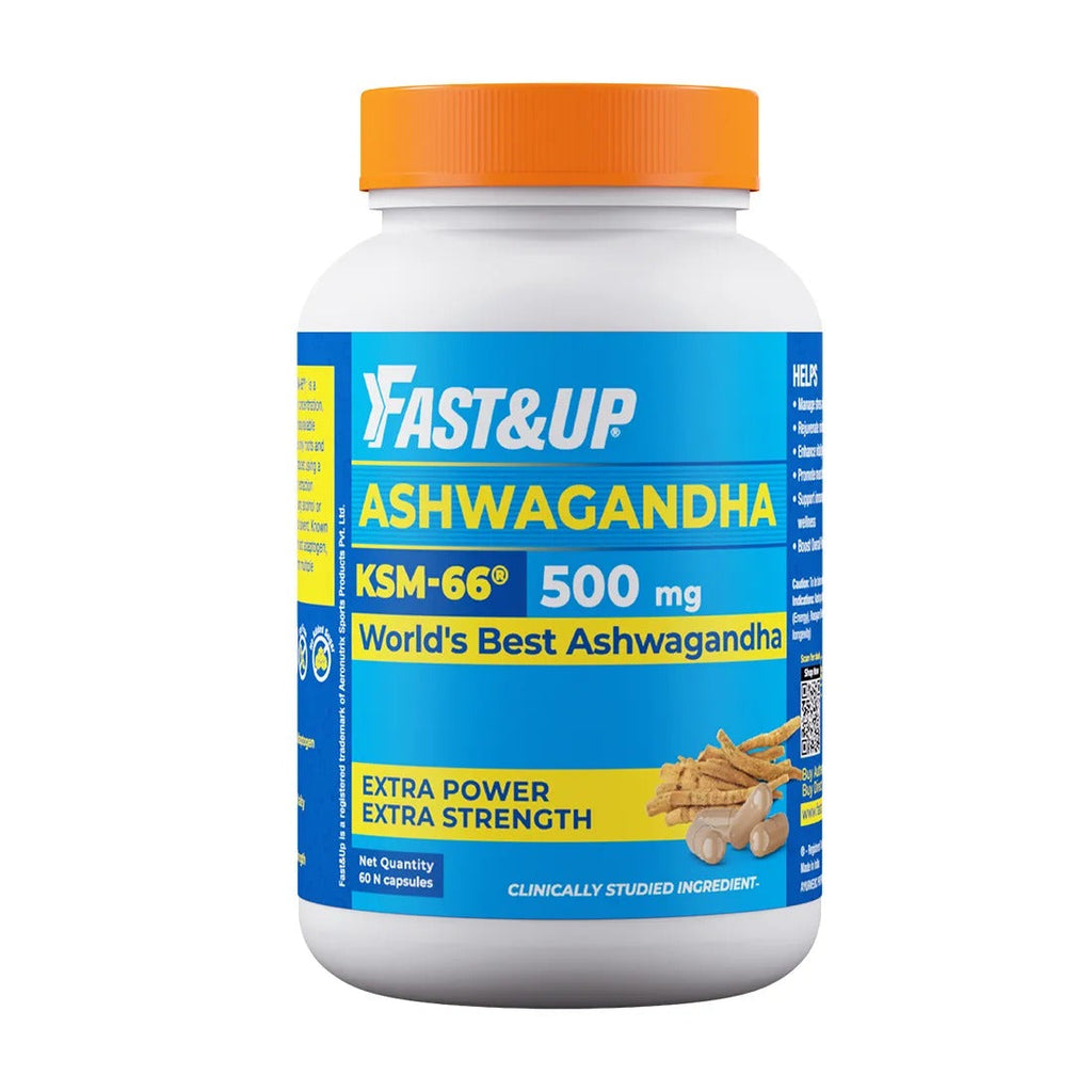 Fast&Up Ashwagandha KSM-66 600mg Capsules - Unflavored | Grocsy