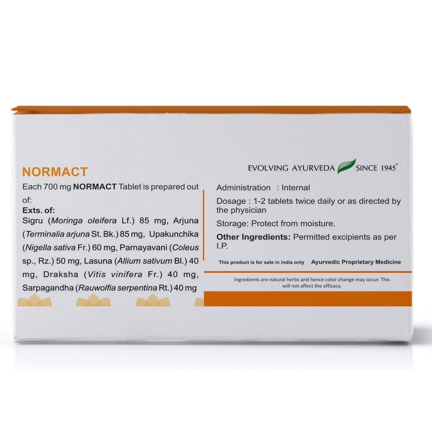 Kerala Ayurveda Normact Tablets - Swadesiicart