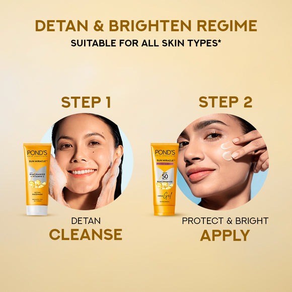 Ponds Serum Boost Sunscreen Gel SPF 50 | Grocsy