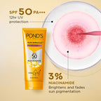 Ponds Serum Boost Sunscreen Gel SPF 50 | Grocsy