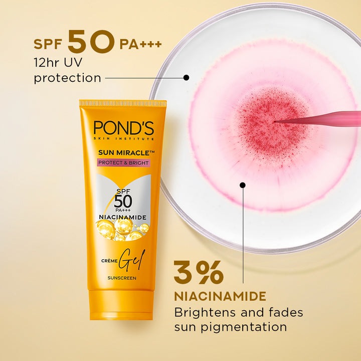 Ponds Serum Boost Sunscreen Gel SPF 50 | Grocsy