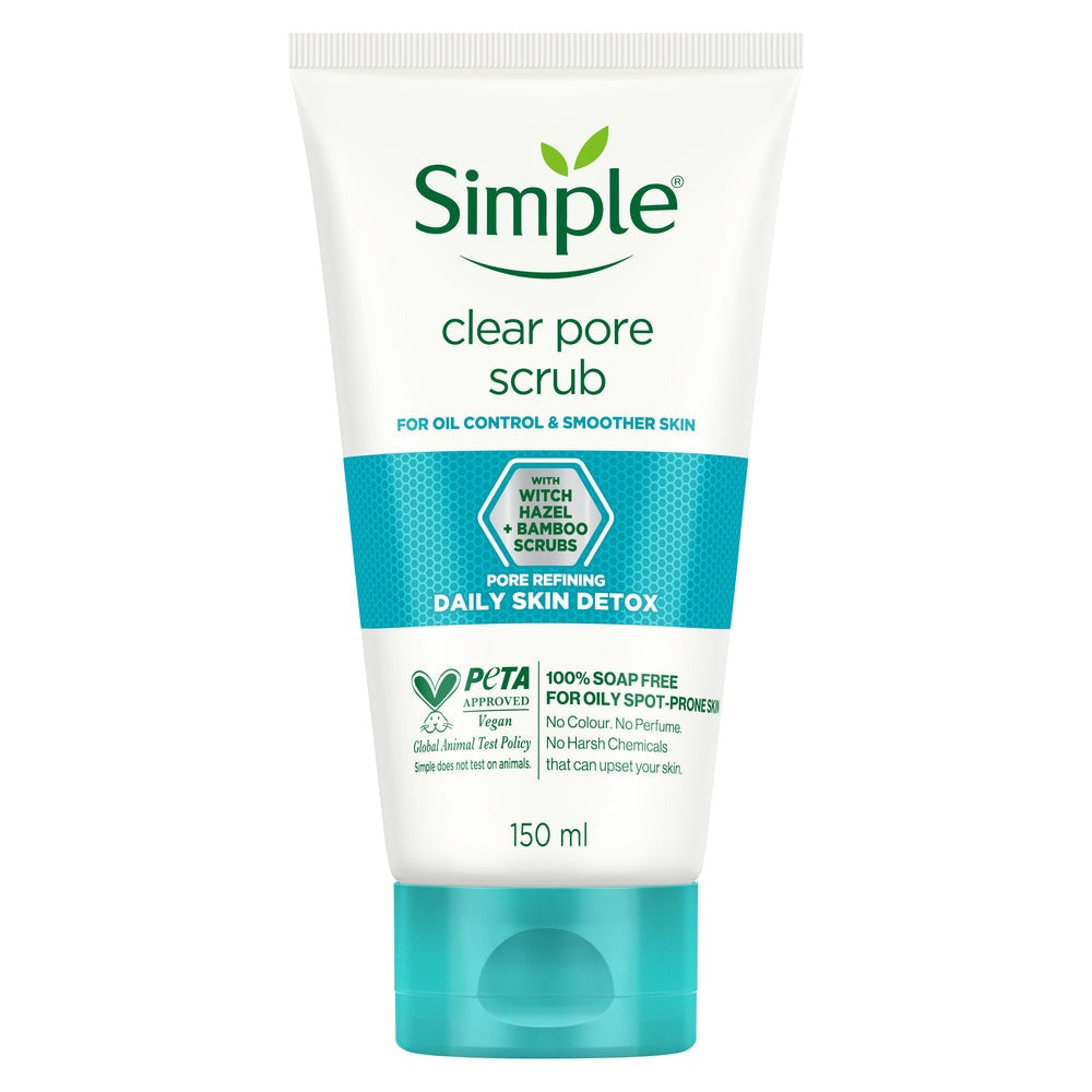 Simple Daily Skin Detox Clear Pore Facial Scrub | Grocsy