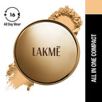 Lakme 9 To 5 Primer with Matte Powder Foundation Compact - Ivory Cream | Grocsy