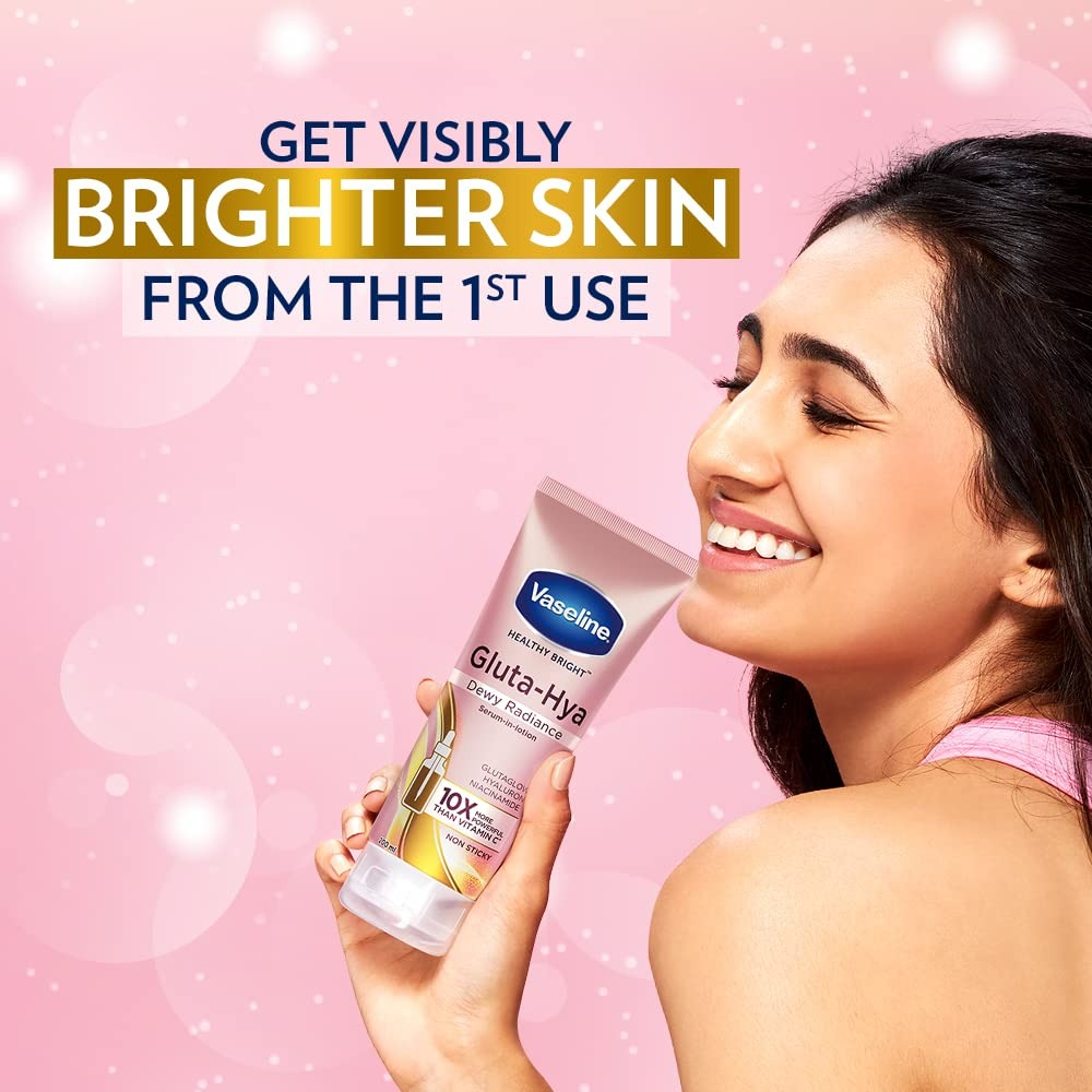 Vaseline Gluta Hya Serum-in-Lotion - Dewy Radiance & Flawless Glow Combo | Grocsy