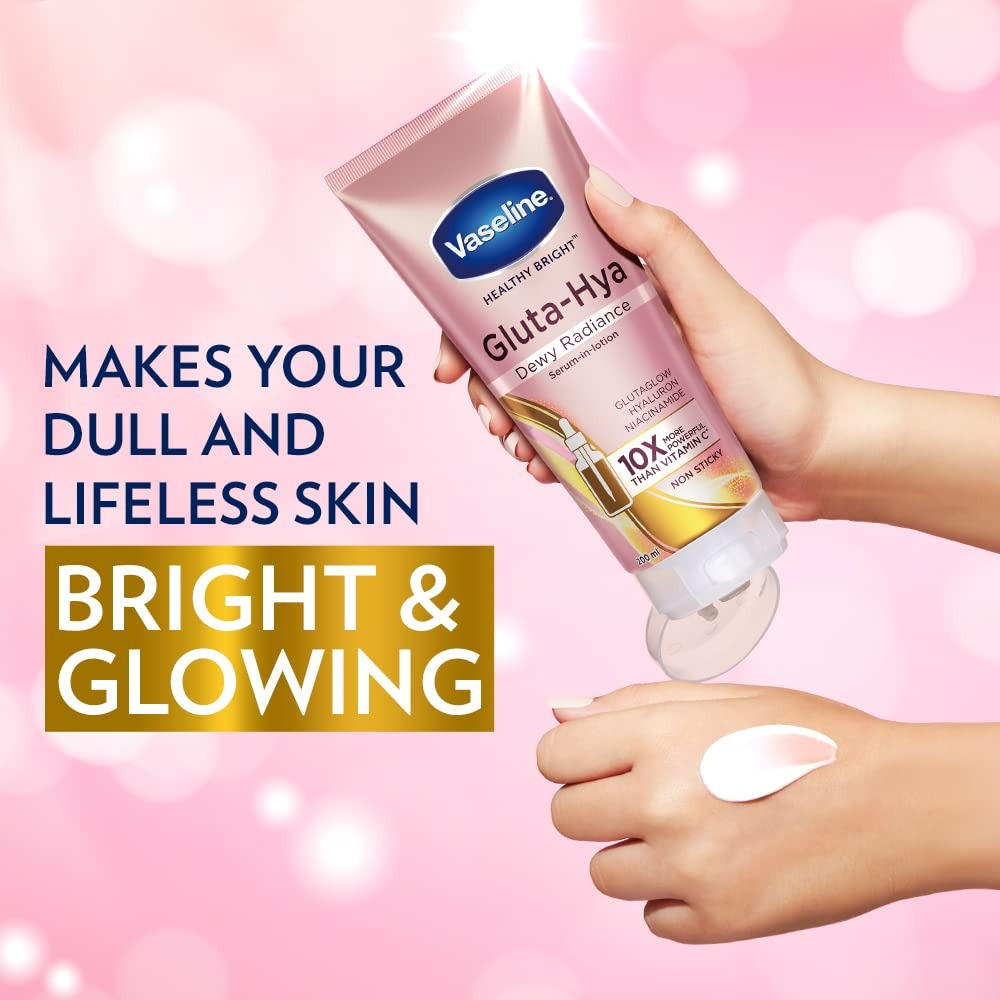 Vaseline Gluta Hya Serum-in-Lotion - Dewy Radiance & Flawless Glow Combo | Grocsy