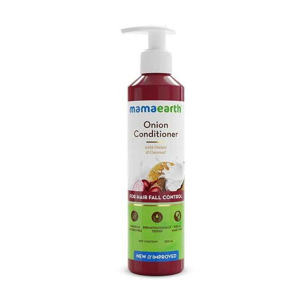 Mamaearth Onion Shampoo & Onion Conditioner For Hair Fall Control | Grocsy