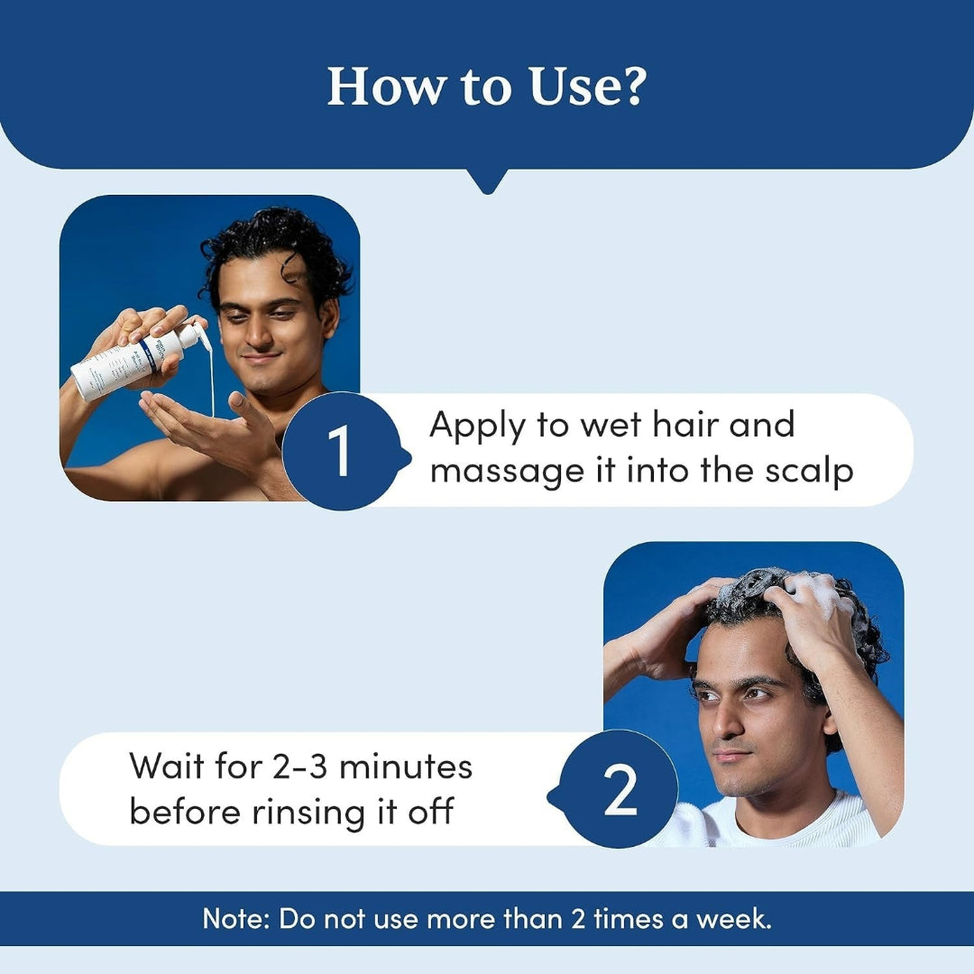 Man Matters 2% Ketoconazole Anti Dandruff Shampoo, Cruelty Free, Vegan, No Side Effects | Grocsy