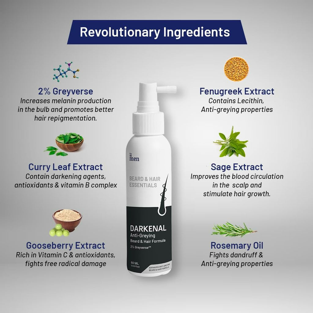 ForMen Darkenal Anti Greying Hair Serum | Grocsy