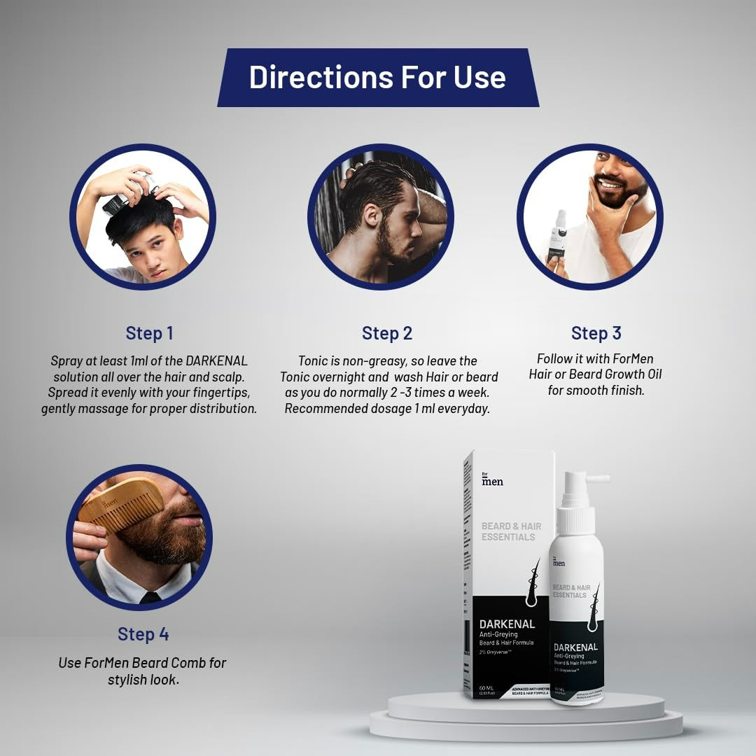 ForMen Darkenal Anti Greying Hair Serum | Grocsy