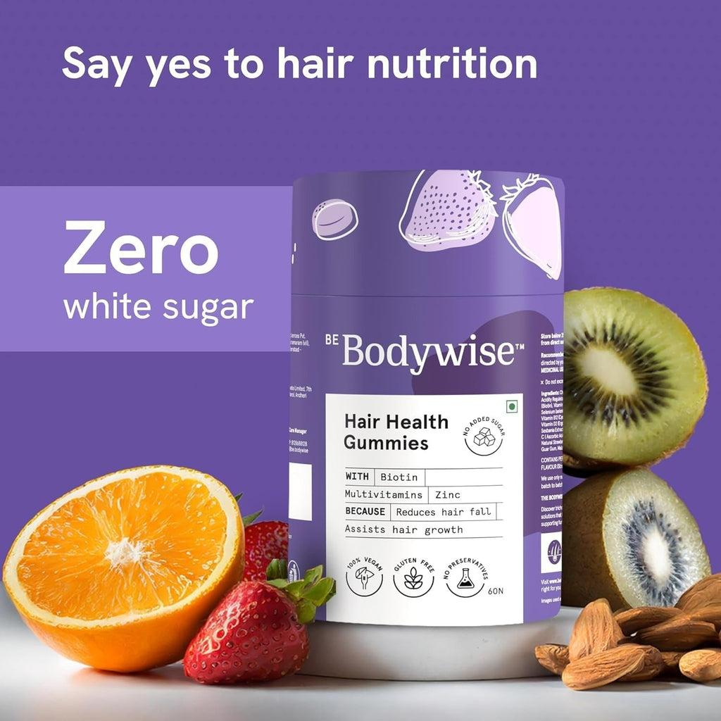 BeBodywise Hair Health Gummies | Grocsy