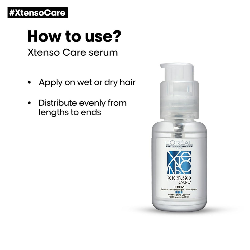 L'Oreal Paris Professionnel Xtenso Care Serum For Straightened Hair With Pro Keratin & Incell Technology | Grocsy