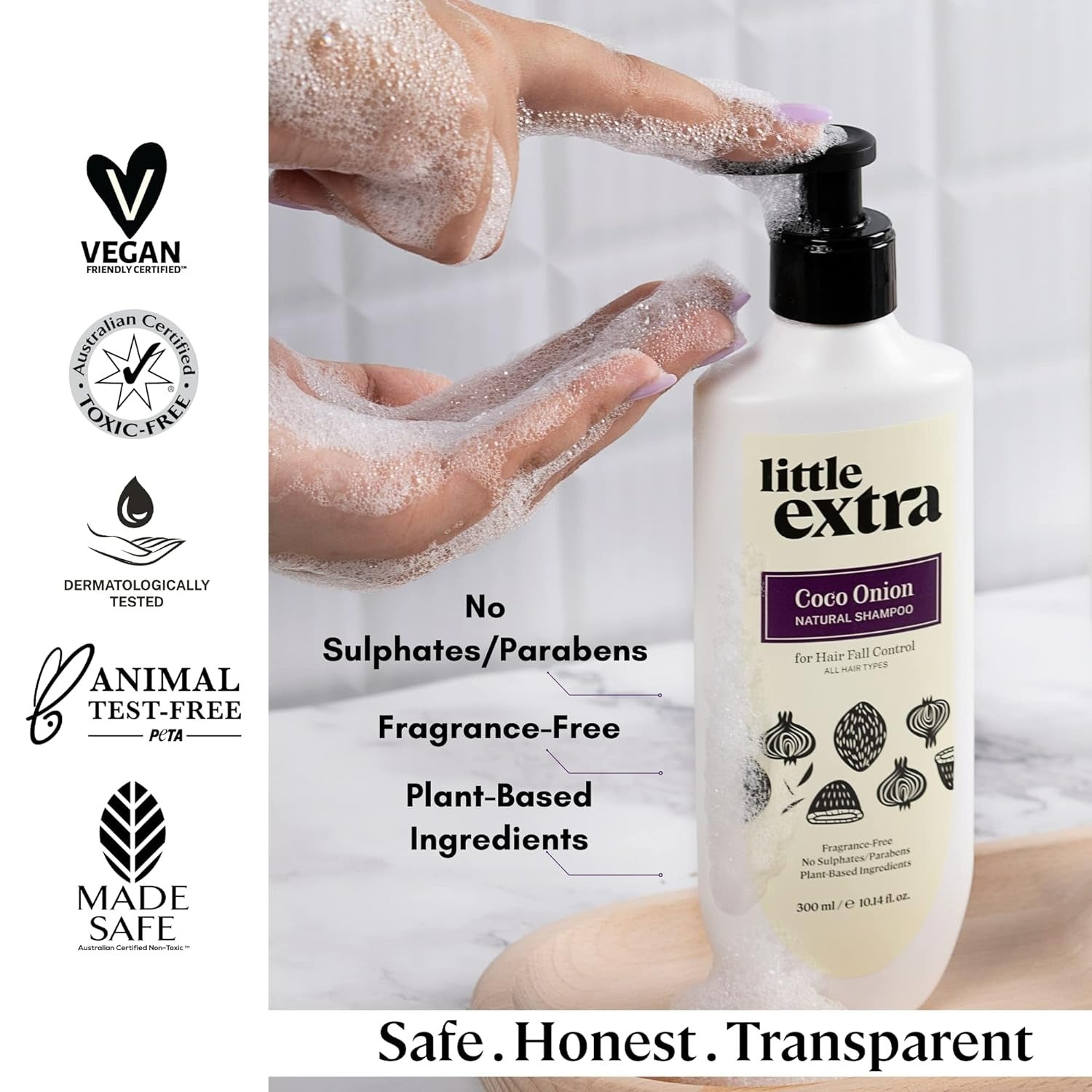Little Extra Coco Onion Natural Shampoo | Grocsy