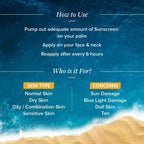 Aqualogica Glow + Dewy Sunscreen With Papaya & Vitamin C SPF 50+ PA++ | Grocsy