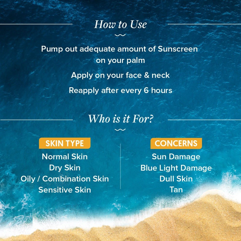 Aqualogica Glow + Dewy Sunscreen With Papaya & Vitamin C SPF 50+ PA++ | Grocsy