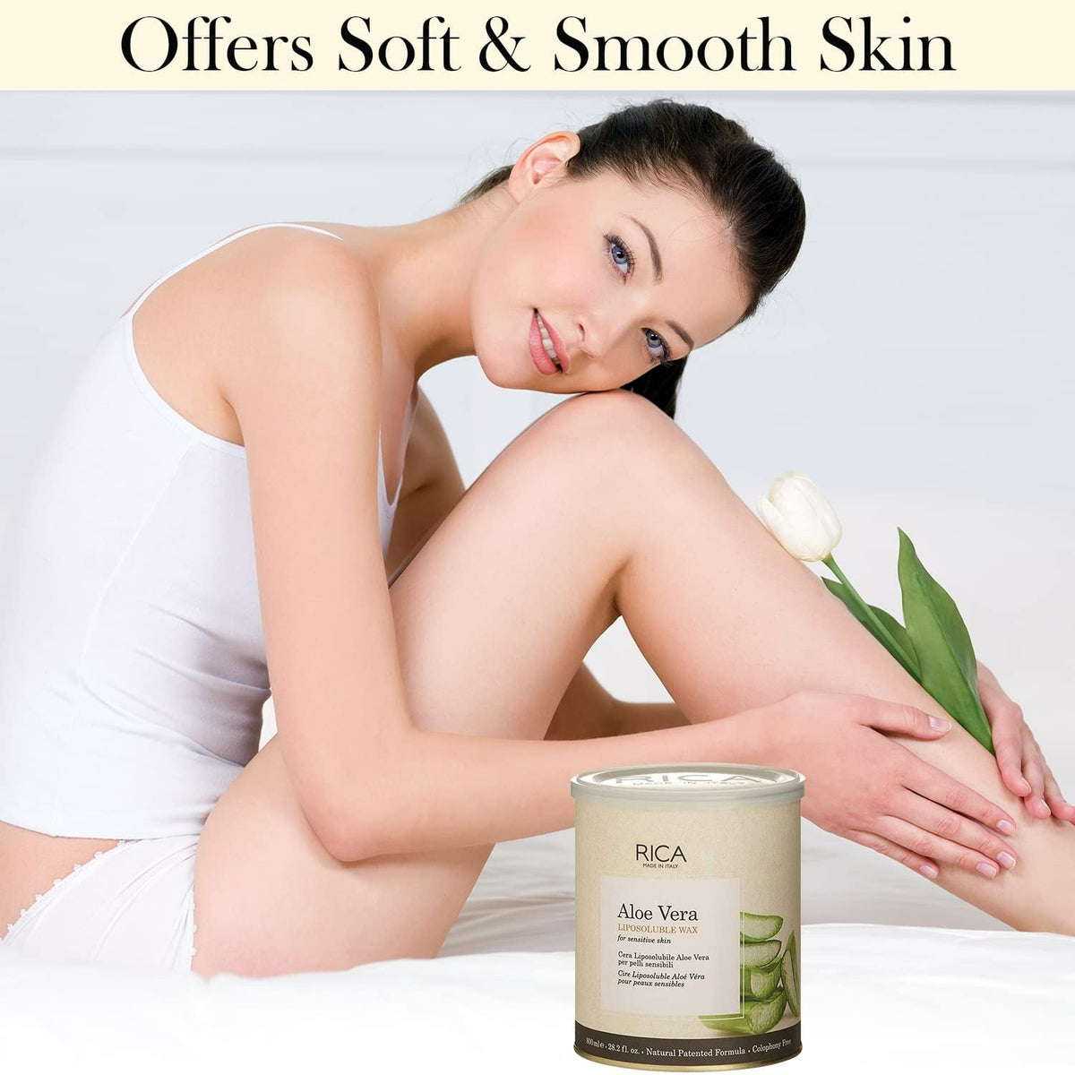 Rica Aloe Vera Liposoluable Hair Removal Wax Cream for Arms, Chest, Legs, Back, and Full Body | Grocsy