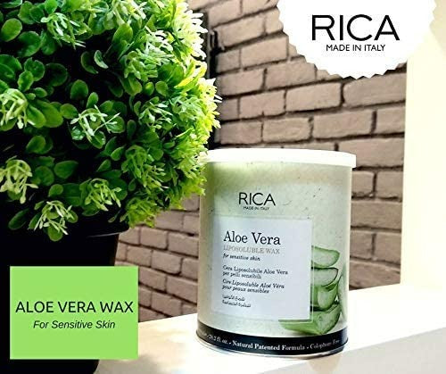 Rica Aloe Vera Liposoluable Hair Removal Wax Cream for Arms, Chest, Legs, Back, and Full Body | Grocsy