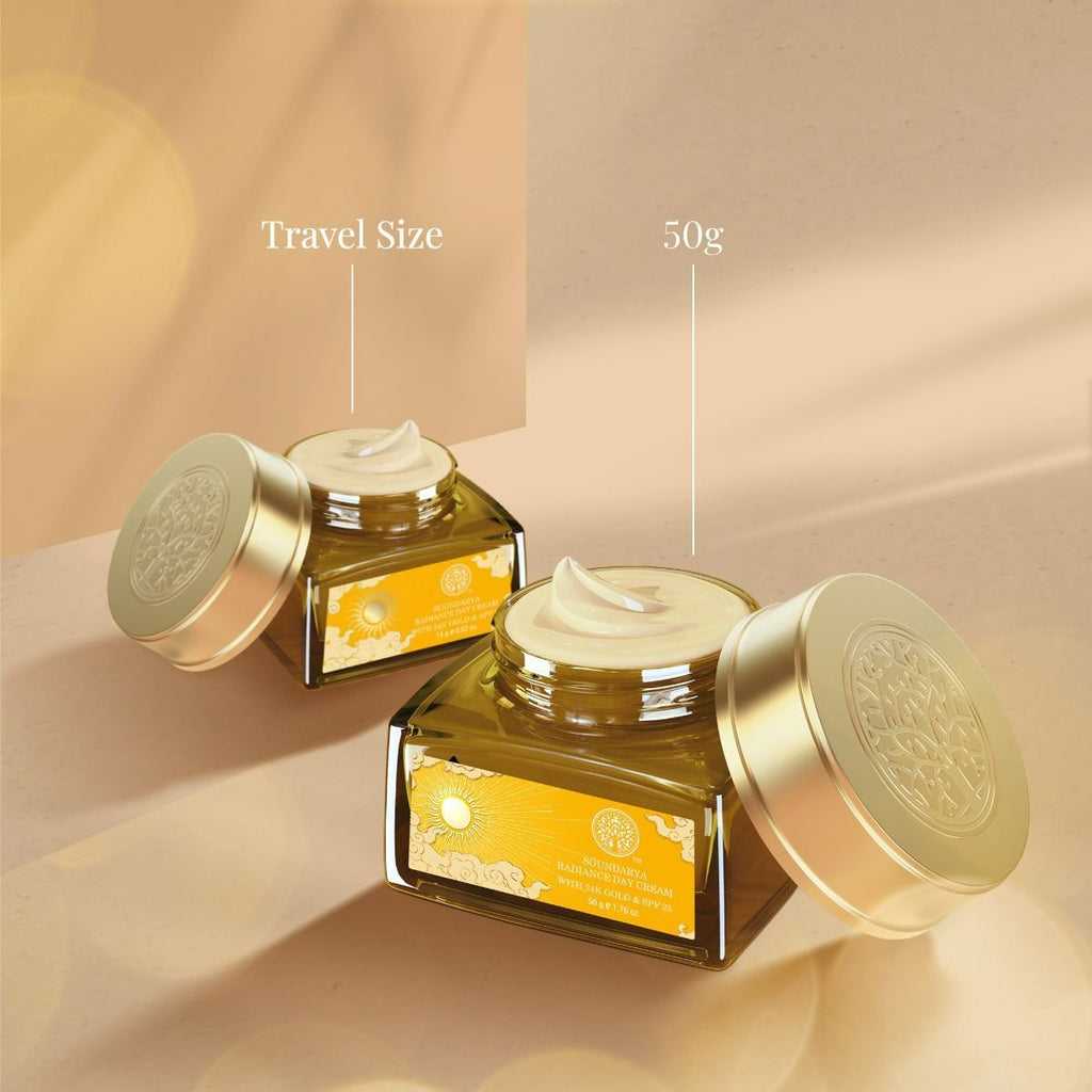 Forest Essentials Soundarya Radiance Cream With 24K Gold & SPF30 | Grocsy