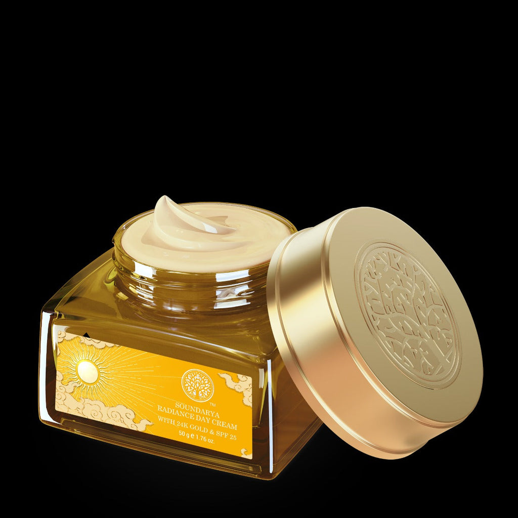Forest Essentials Soundarya Radiance Cream With 24K Gold & SPF30 | Grocsy