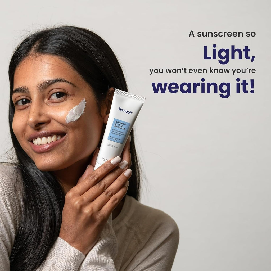 Re'equil Ultra Matte Dry Touch Sunscreen Gel SPF 50 PA++++ | Grocsy